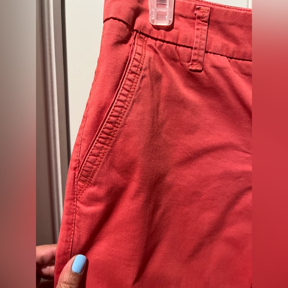Sonoma coral pink orange Straight Leg Pants sz 10 - Picture 3 of 4